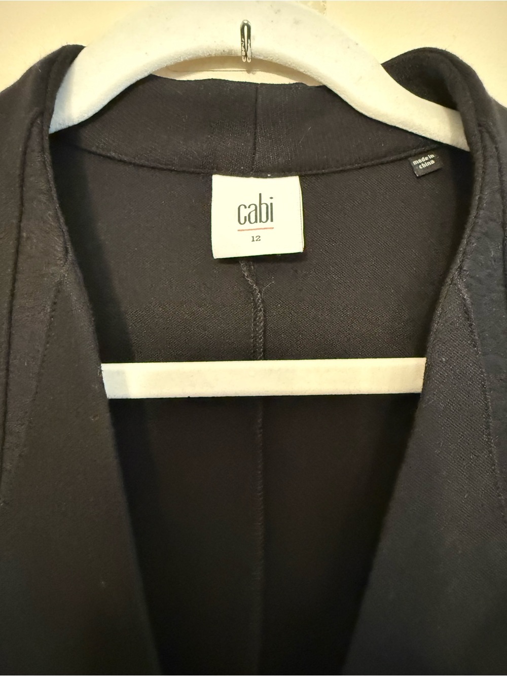 Cabi Blazer 3026 Turner Black Single Button Collarless Womens Size 12 - Picture 3 of 7